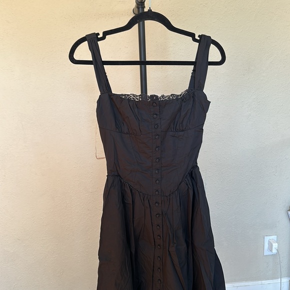 HOUSE OF CB 'Tatiana' Black Midi Sundress NWOT size S - Picture 4 of 9